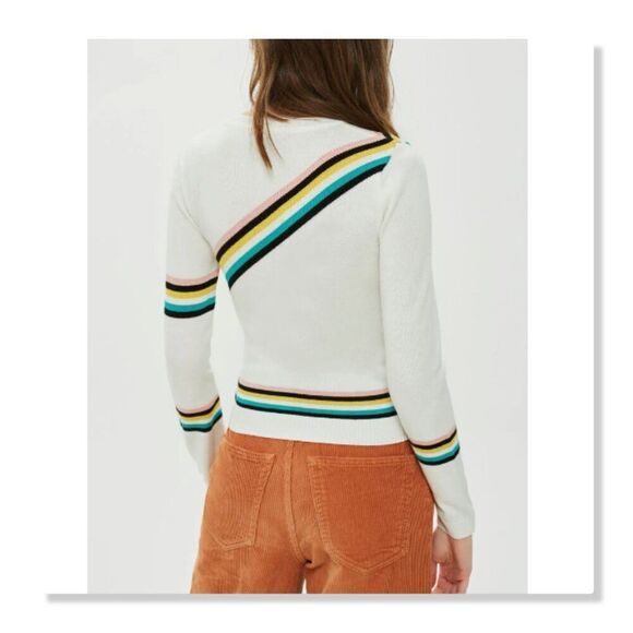 💗 TOPSHOP 💗 Chevron Fine Gauge Sweater - [Size 10] - Picture 2 of 14